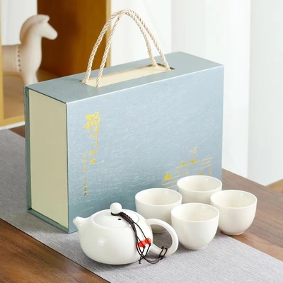 多色印刷 手札箱セット 陶磁石石鍋茶セット 農業用