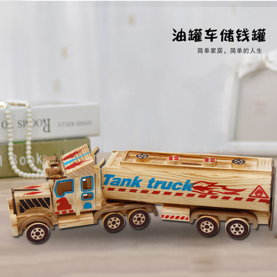 クリエイティブ 木製 お金 タンク 飾り 机 職 品 飾り 新品 ギフト