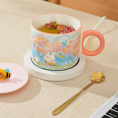 農業 ターゲット クリエイティブ ギフト セット 蓋付きの温かいカップ 可愛いセラミックカップと手品