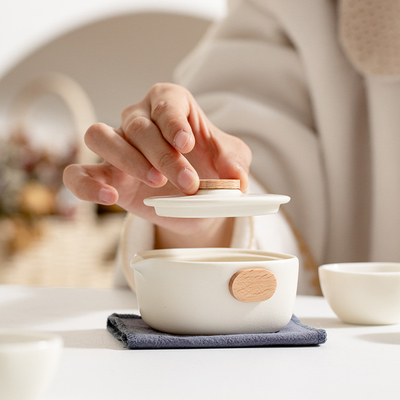 ビジネス お茶 ギフト アーク エクスプレス カップ お茶 セット 1 ポット 3 カップ ポータブル バッグ
