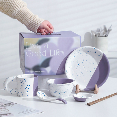 オフィス用品 ロマンティック スターリバー セラミック テーブルウェア ギフト セット 1 人 高級 エステティック デザイン