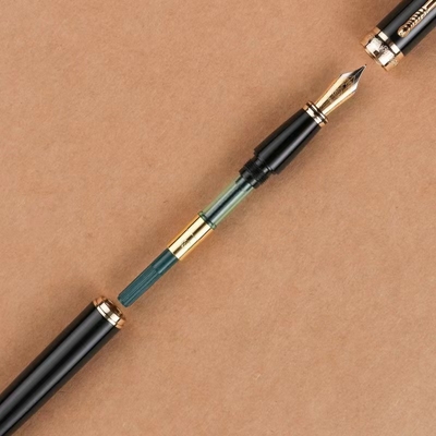 ビジネス ギフト オーダーメイド ロゴと1色グラフィック印刷のメタル噴水インクペン