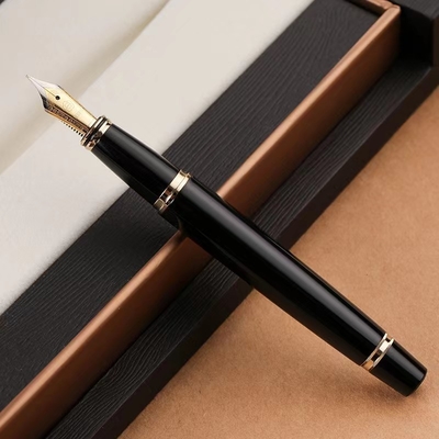 ビジネス ギフト オーダーメイド ロゴと1色グラフィック印刷のメタル噴水インクペン