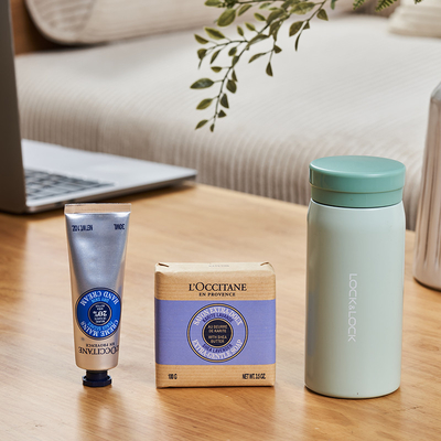 C ロック サーモス マグ L'Occitane 石けん 手クリーム セット ホテル・リゾート ゲストに最適