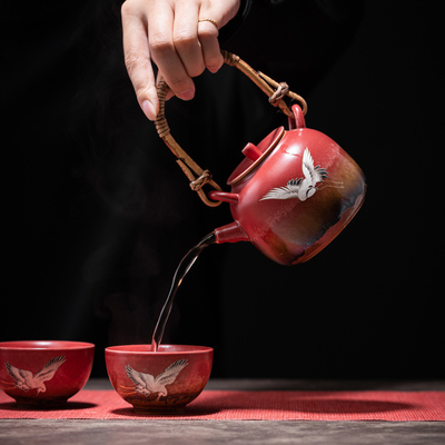 シアンヘ・ヤンウェン 茶碗 アルコールランプ 茶暖房 セット ビジネス ギフト 1色印刷
