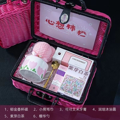 1 カラーグラフィック印刷とオフィス用品 メイハイ スプライスド ワインバスケット ギフトパッケージ