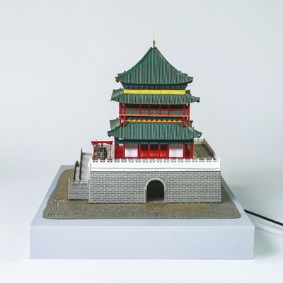西安鐘塔 3D紙彫刻パズル 脳を動かす文化・創造的な贈り物