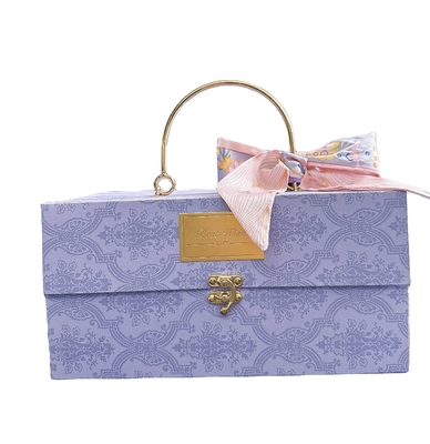 独占的な結婚式ギフトセット 自動車愛好家のための環境に優しい紫色の金属キャンディボックス