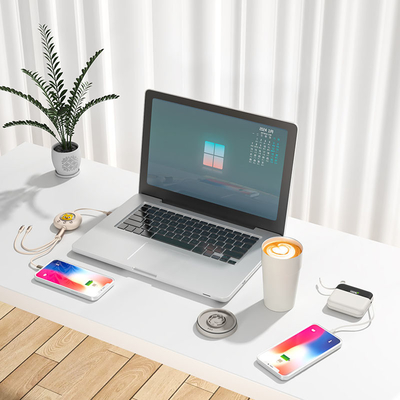 携帯コーヒーカップ ファントム 急速充電 パワーバンク 10000mAh 1から3つのデータケーブル