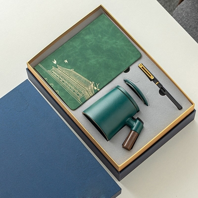 新品 ギフト セラミック ベルト フィルター ティー 隔離 オフィス カップ ビジネス ギフト セット 木製 ハンドル カップ