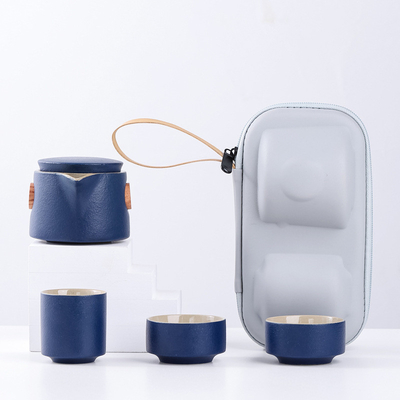茶の時間をもっと良くする 携帯式黒陶器の 功夫セット