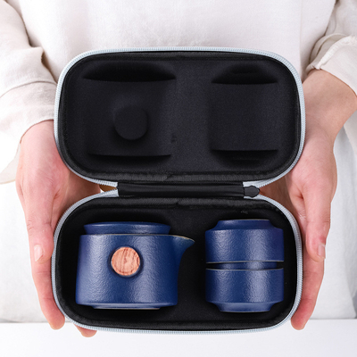 茶の時間をもっと良くする 携帯式黒陶器の 功夫セット