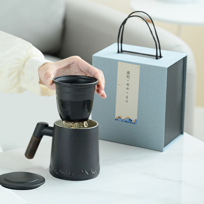 茶杯 醸造 陶磁蓋 ギフトボックス 記念 4月愚か者の日 ギフトとしてセット