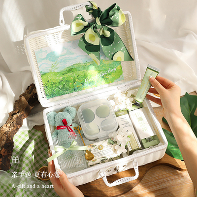 日常用ラタンバスケットの新鮮な手袋記念品