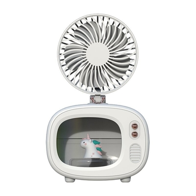 農業のための夏の贈り物 小さな扇風機 テレビ湿気機 多機能で可愛いデザイン