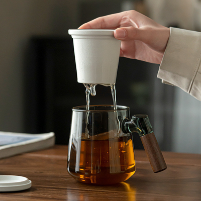 オーダーメイド ロゴ 清川茶杯 ガラス ギフトボックス オフィス用 お茶分離用の新品 ギフト