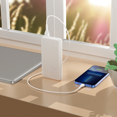 オフィスギフト 必須品 10000mAh パワーバンク LEDライトディスプレイ 急速充電