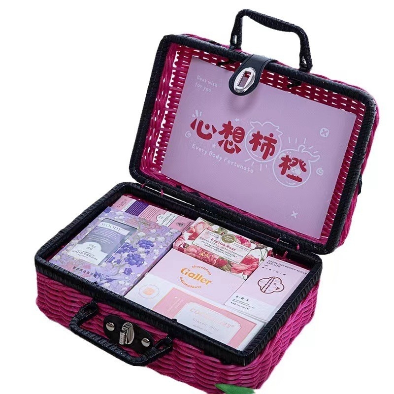 1 カラーグラフィック印刷とオフィス用品 メイハイ スプライスド ワインバスケット ギフトパッケージ